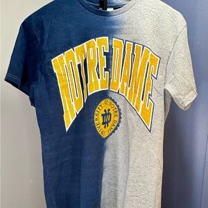 Vintage Notre Dame Blue and Gray T-Shirt